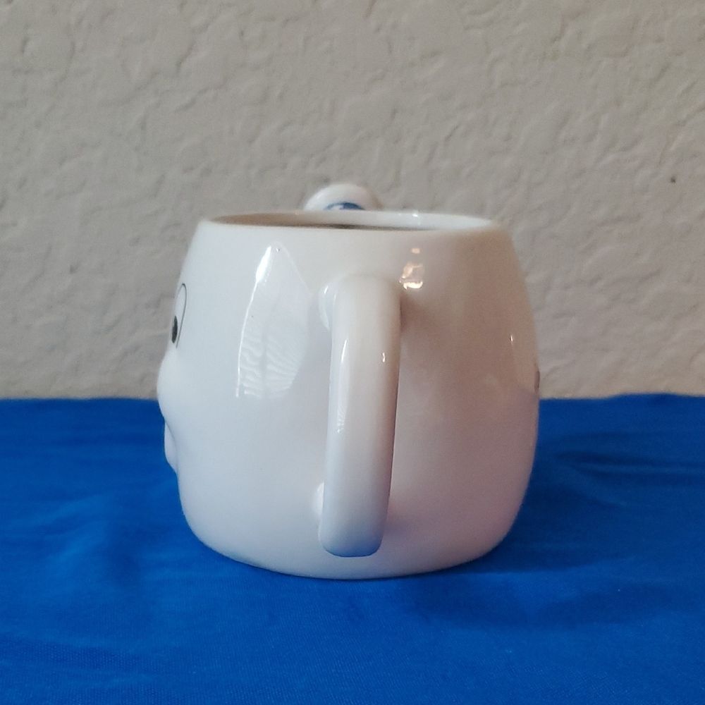 Ghostbusters Stay Puft Marshmallow Man 3D Sculpted Ceramic Mug White Coffee Cup - Picture 3 of 6